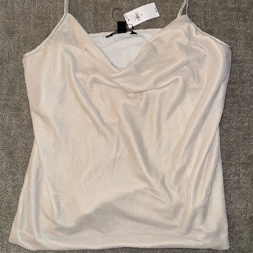 Elegant Cream Velvet Women's Top